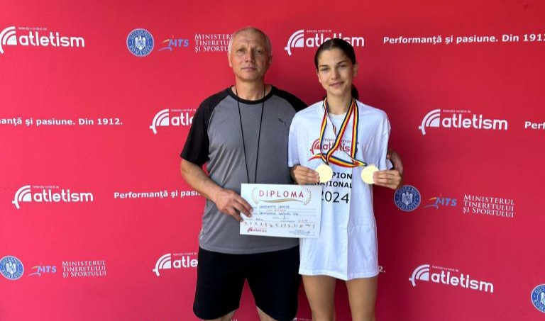  Atletism: Lenuța Constantin de la CSM Bistrița, dublă campioană națională de Juniori U18