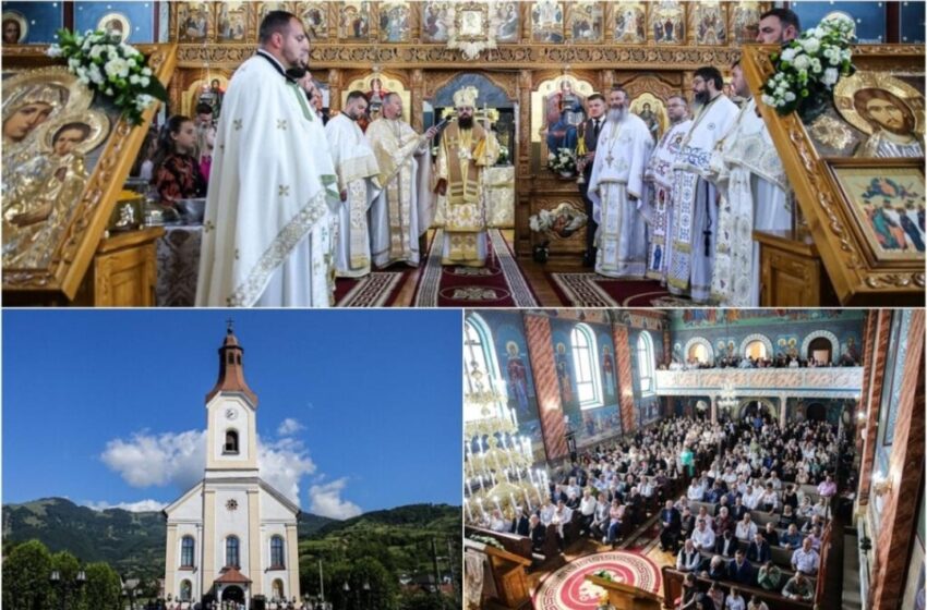 Episcopul Benedict, la Maieru, la sfinţirea casei parohială