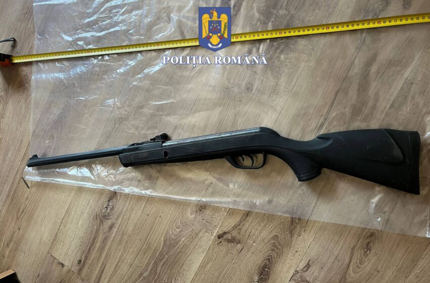  Armă deținută ilegal de un tânăr din Domnești depistată și ridicată de polițiști
