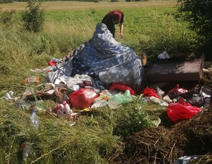  Amenzi aplicate de polițiștii locali din Bistrița pentru abandonarea deșeurilor pe domeniul public. FOTO
