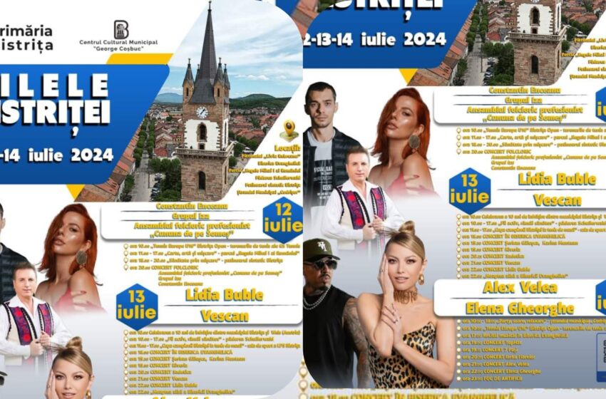  ZILELE BISTRIȚEI 2024, o sărbătoare a comunității la 760 de ani de la prima atestare documentară a orașului!