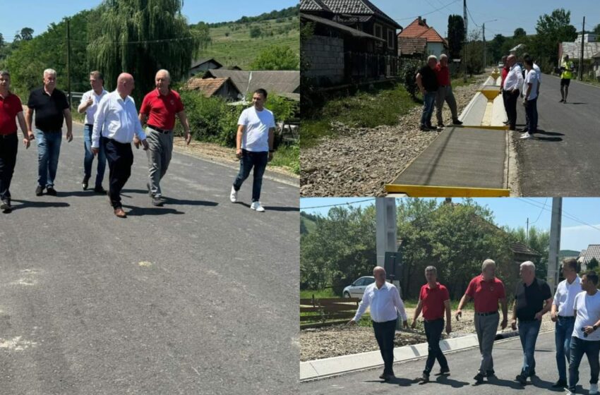  Lucrările au avansat semnificativ pe drumul județean 172 A Beclean- Nușeni- Chiochiș [26 km ]. FOTO