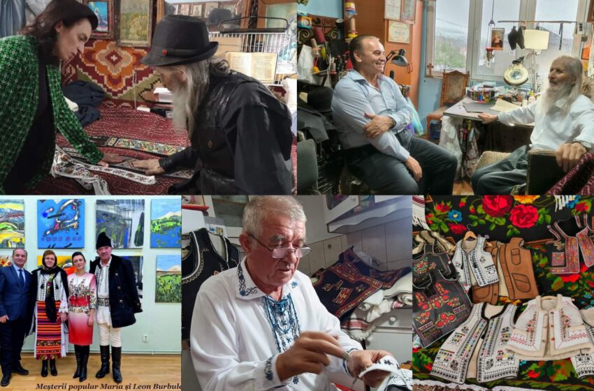  Cercetare etnologică pe Valea Bârgăului – Meșterii cojocari din Tureac:Nicolae BACEA, Gheorghe COBUȚ și Leon BURBULEA. FOTO