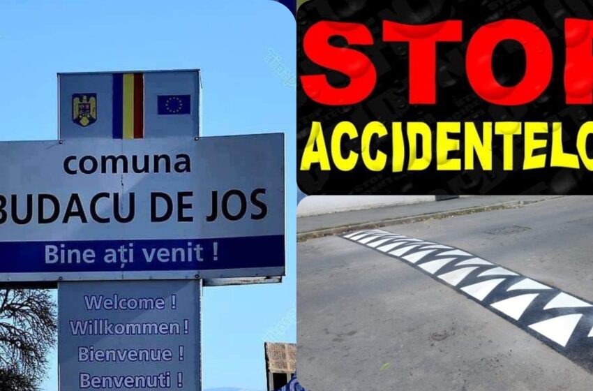  În comuna Budacu de Jos se vor monta limitatoare de viteză pentru evitarea accidentelor rutiere. FOTO