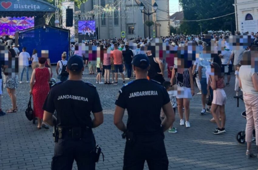  Jandarmii în mijlocul bistrițenilor pe perioada sărbătoririi Zilelor Municipiului Bistrița.