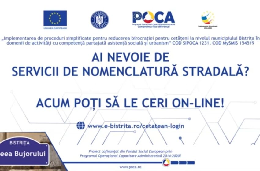  Ai nevoie de servicii de nomenclatură stradală? Acum poți să le soliciți online. VIDEO