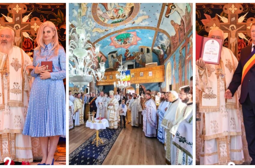  Mitropolitul Andrei a binecuvântat lucrările de la biserica din Malin. Distincții pentru deputatul Diana Morar și  primarul Ioan Mureșan