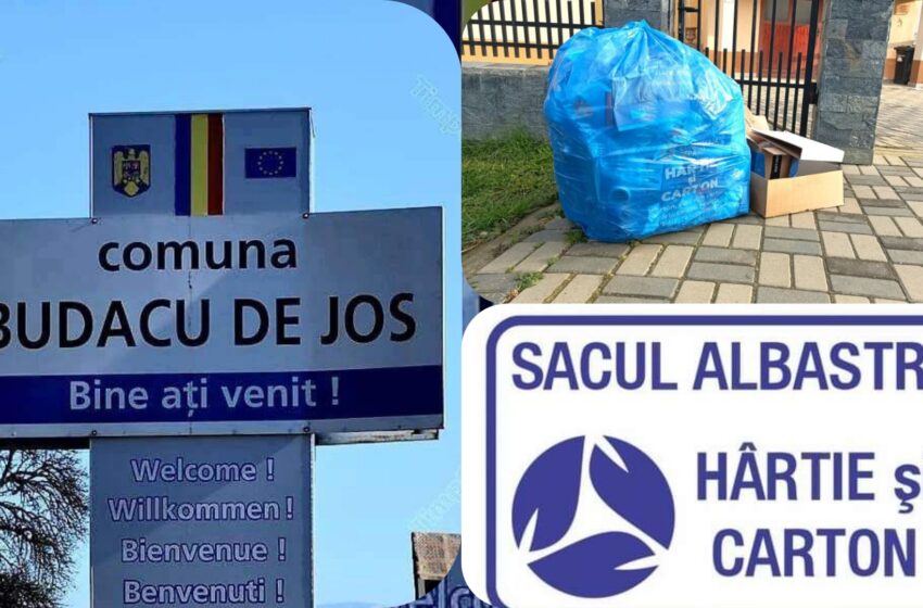  Astăzi, 19 august 2024, se colectează sacul albastru în comuna Budacu de Jos