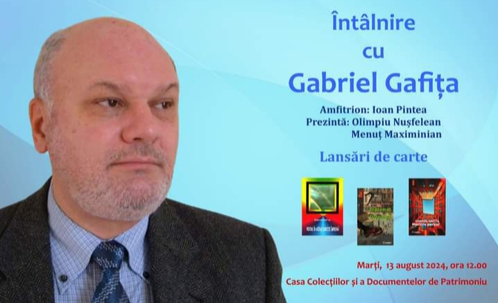  Evenimentul Cultural „Întâlnire cu Gabriel Gafița” la Casa Colecțiilor și a Documentelor de Patrimoniu