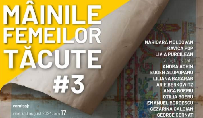  Expoziția de artă contemporanăMÂINILE FEMEILOR TĂCUTE #3, la ArtCast Teleki Festival