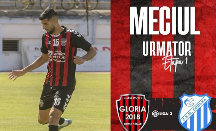  Fotbal: Sâmbătă, la ora 18.00, Gloria 2018 debutează pe teren propriu, cu ACSM Codlea, în noul sezon din Liga a 3-a