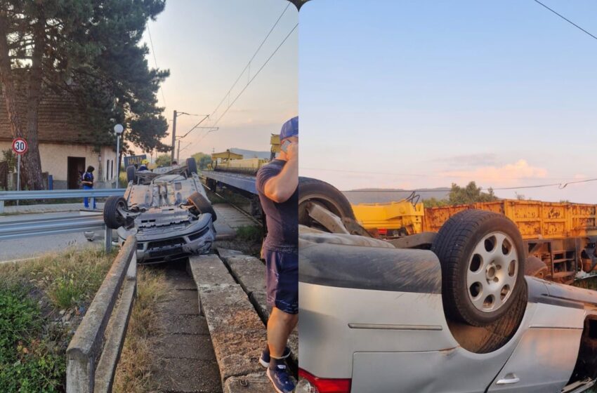  ACCIDENT FEROVIAR la Arcalia! Un bărbat și o femeie au ajuns la spital!