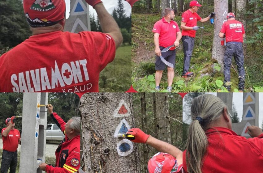  Acțiune de remarcare efectuată de Salvamont Bistrița-Năsăud în Munții Călimani. FOTO