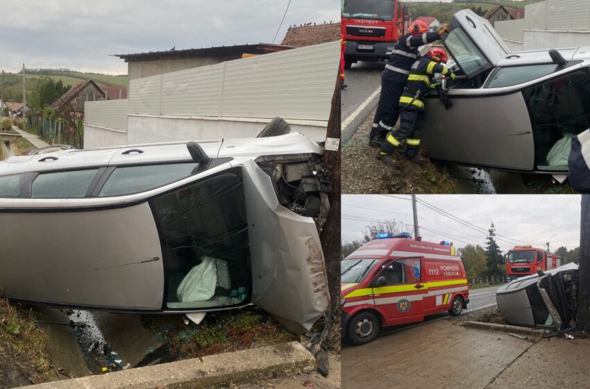 Accident rutier la Herina! Un bărbat de 56 de ani a ajuns la spital!