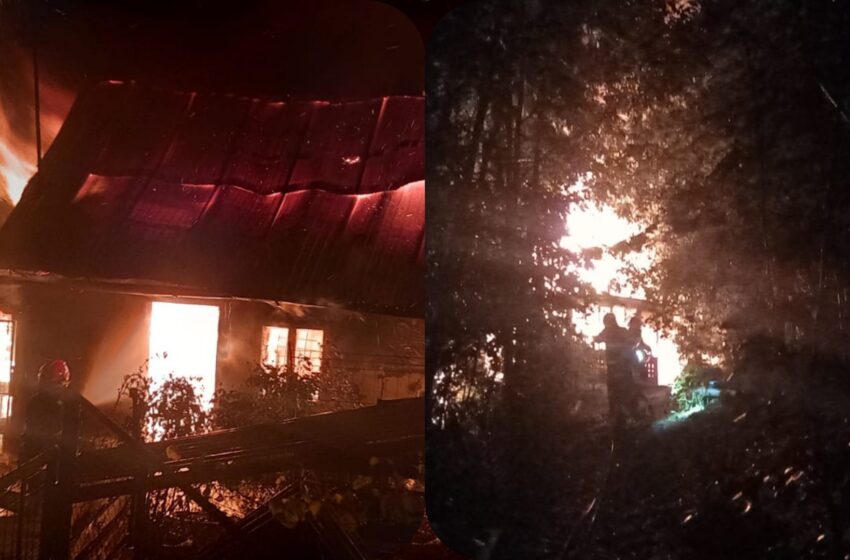  Incendiu la o anexă gospodărească la Bistrița Bârgăului. FOTO