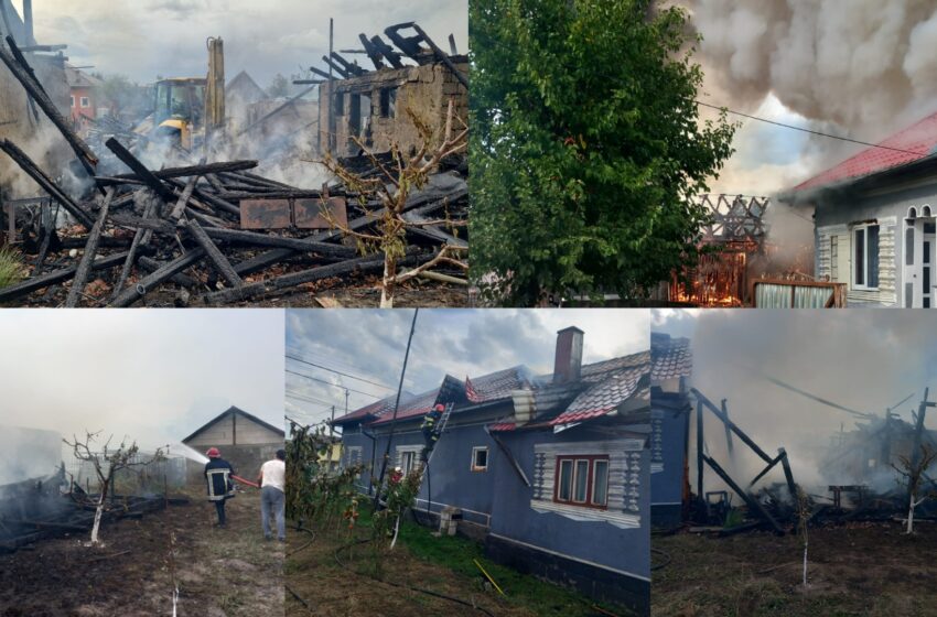  Incendiu la casă din Rusu Bârgăului. Două persoane în vârstă au ajuns la spital