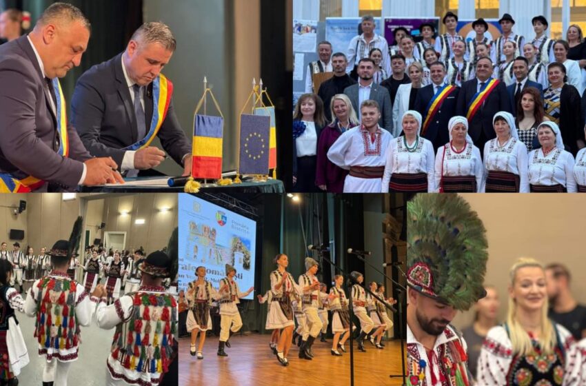  FOTO – Înfrățirea municipiului Bistrița cu orașul Bogdan Vodă din Republica Moldova.