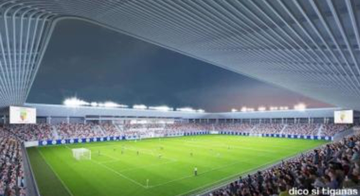  Consiliul Județean a aprobat noii indicatori tehnico-economici pentru construirea stadionului de la Unirea
