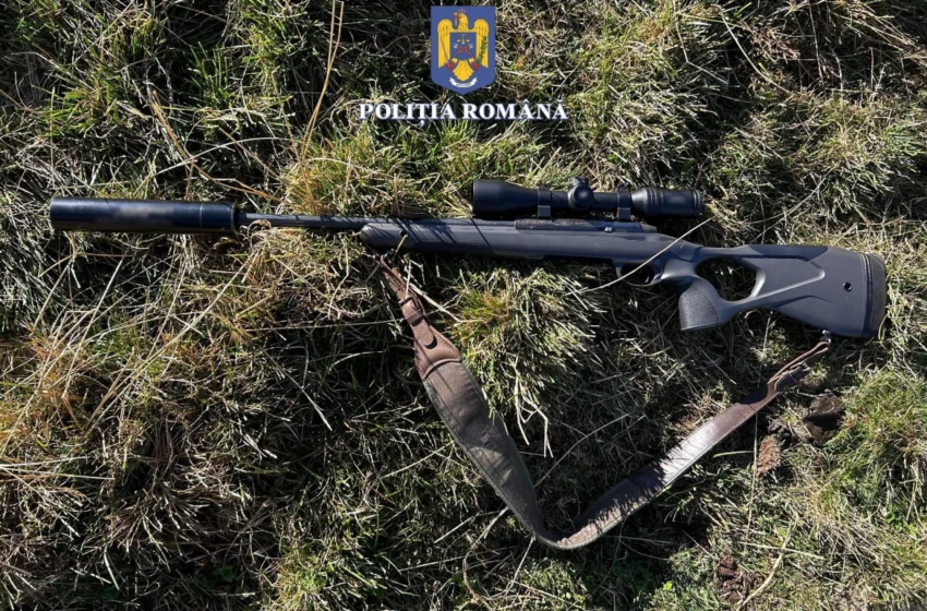  La vânătoare, în Parcul Național Munții Rodnei, cu o armă cu dispozitiv de diminuare a sunetului