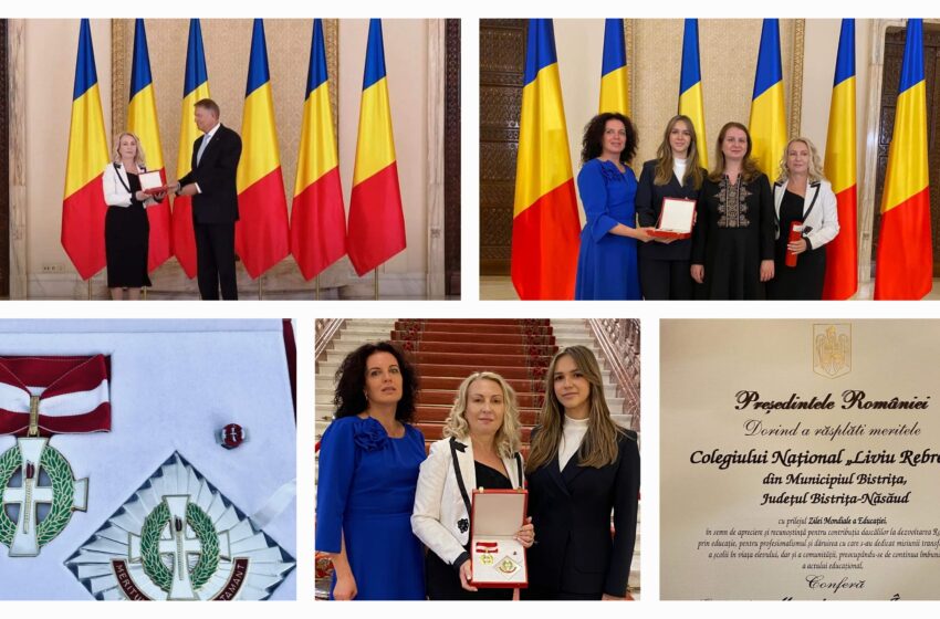  CNLR Bistrița a primit „Ordinul Meritul pentru Învățământ în grad de Mare Ofițer”. FOTO