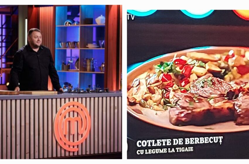  Marius Gălan a gătit „Cotlet de berbecuț cu legume la tigaie” la Masterchef. FOTO