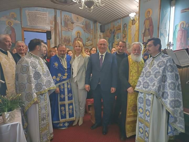  Hram la capela Spitalului Clinic Județean de Urgență Bistrița. FOTO