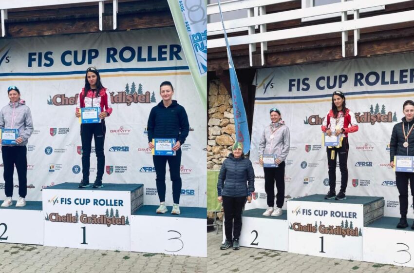  Medalii de bronz pentru Maria și Ioana Andreca la Campionatul Național de schi fond role!
