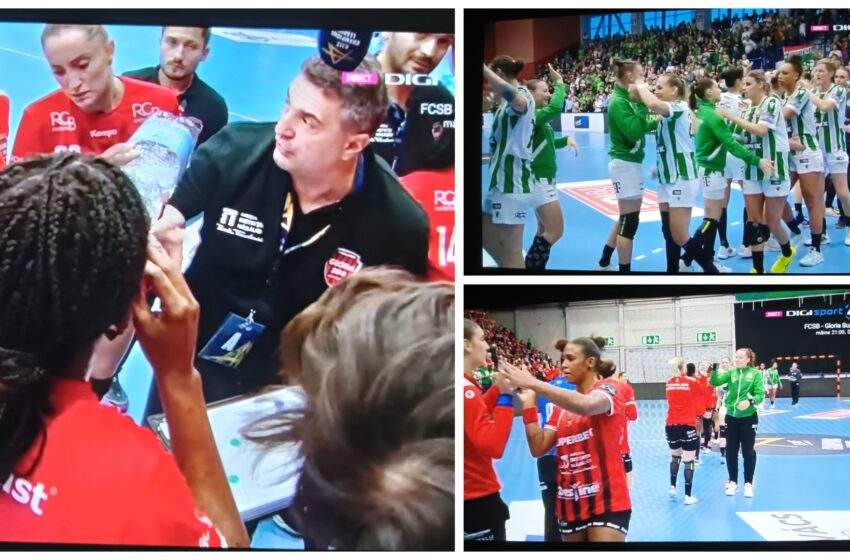  Înfrângere cu scorul de 32-28 pentru Gloria 2018 pe terenul lui Ferencvaros Budapesta în Liga Campionilor