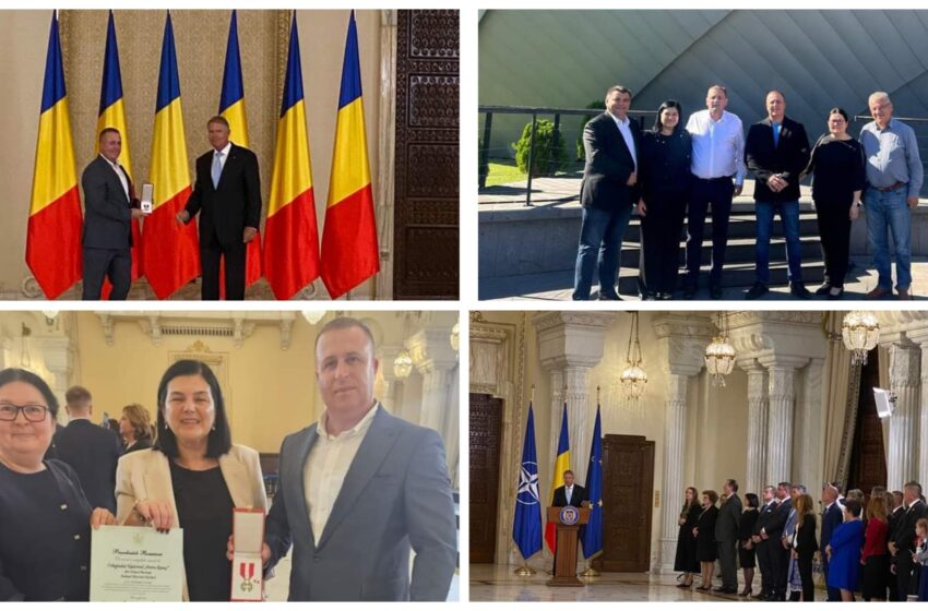  Colegiul Național „Petru Rareș” din Beclean a fost decorat de Președintele Klaus Iohannis. FOTO