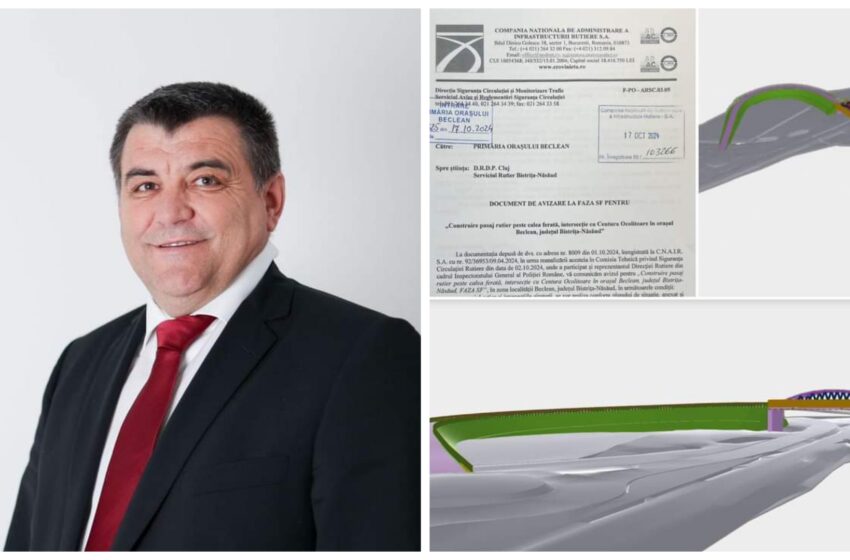  Nicolae Moldovan: Construirea pasajului rutier peste calea ferată, la intersecția cu Centura ocolitoare a orașului Beclean este tot mai aproape de realitate!