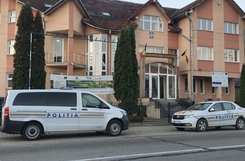  IPJ Bistrița-Năsăud face percheziții la Feldru în cadrul operațiunii JUPITER.