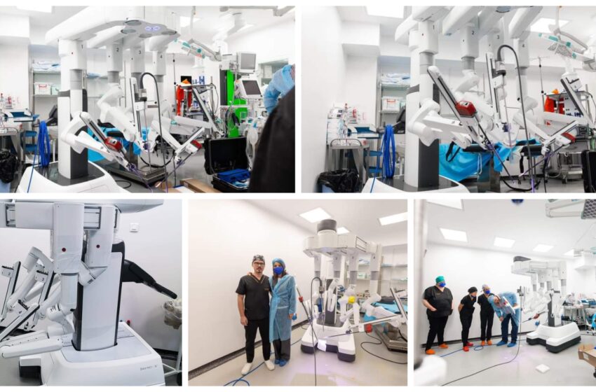  DaVinci-Cel mai avansat robot chirurgical din lume a ajuns la SCJU Bistrița. FOTO