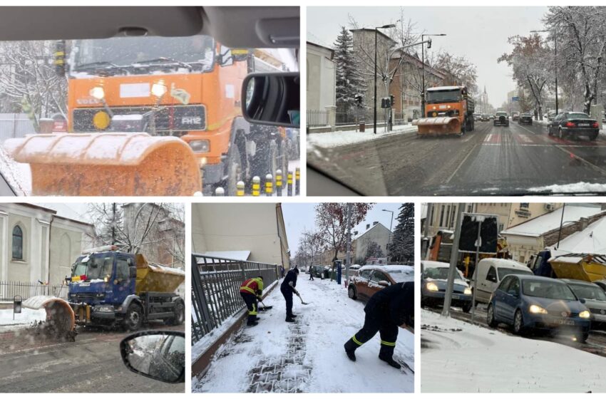  Primăria Bistrița: Îi asigurăm pe cetățeni că facem toate eforturile pentru ca circulația să se desfășoare în condiții de siguranță în cel mai scurt timp. FOTO