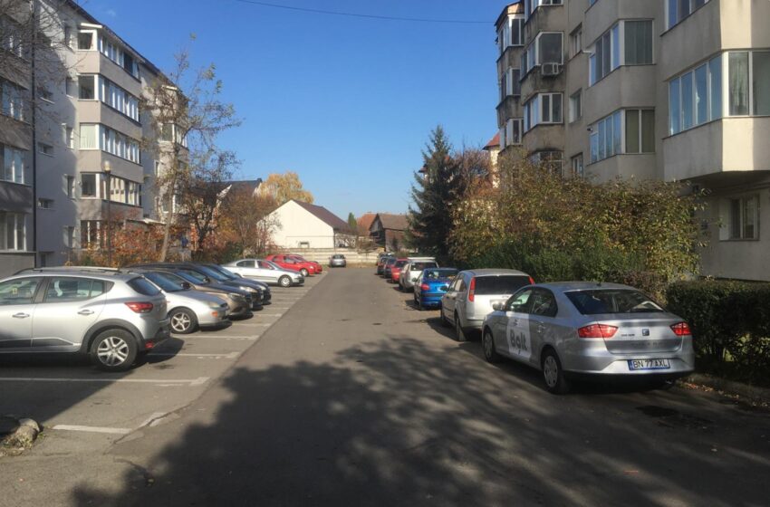  Se marchează noi locuri de parcare pe str. Tudor Vladimirescu