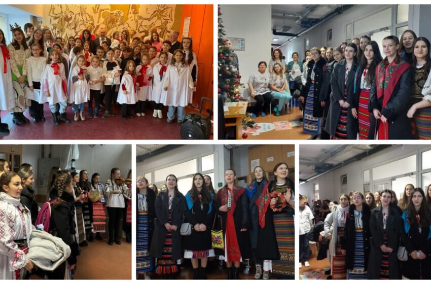  Colinde de o frumusețe aparte s-au auzit la Spitalul Clinic Județean de Urgență Bistrița. FOTO