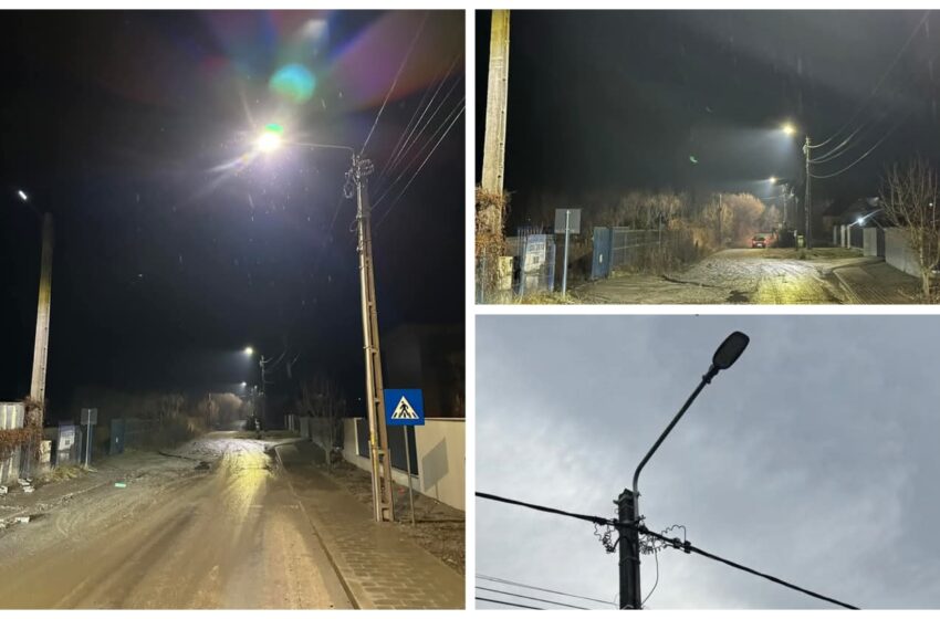  Noi lămpi cu LED pentru iluminatul public pe 23 de străzi din Municipiul Bistrița