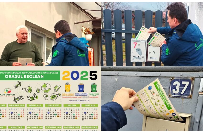  ADI Deșeuri: -au distribuit calendarele de colectare pentru anul 2025 în tot județul Bistrița-Năsăud!