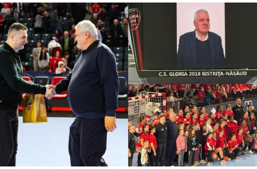  Învățătorul Nicolae Lupșan de la Leșu, omagiat de clubul Gloria 2018, la retragerea din activitatea didactică. FOTO