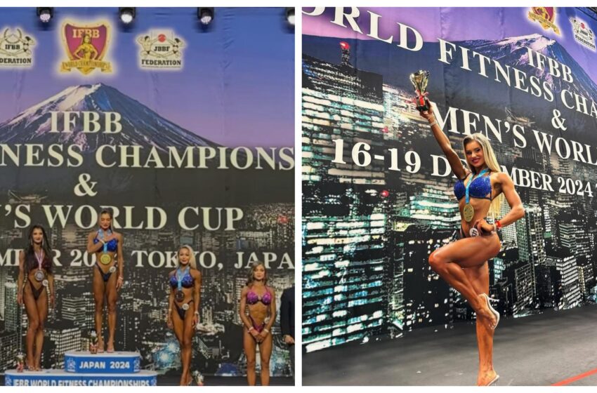  Bistrițeanca Ioana Bârsan a devenit campioană mondială la bikini fitness