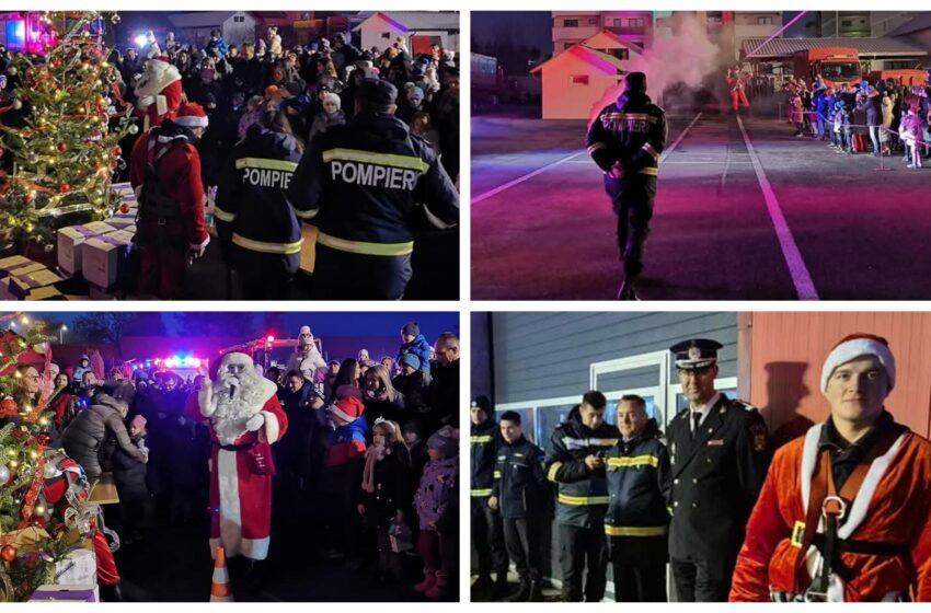  La ISU BISTRIȚA-NĂSĂUD, Moș Crăciun a adus un strop de magie în inimile a peste 200 de copii!