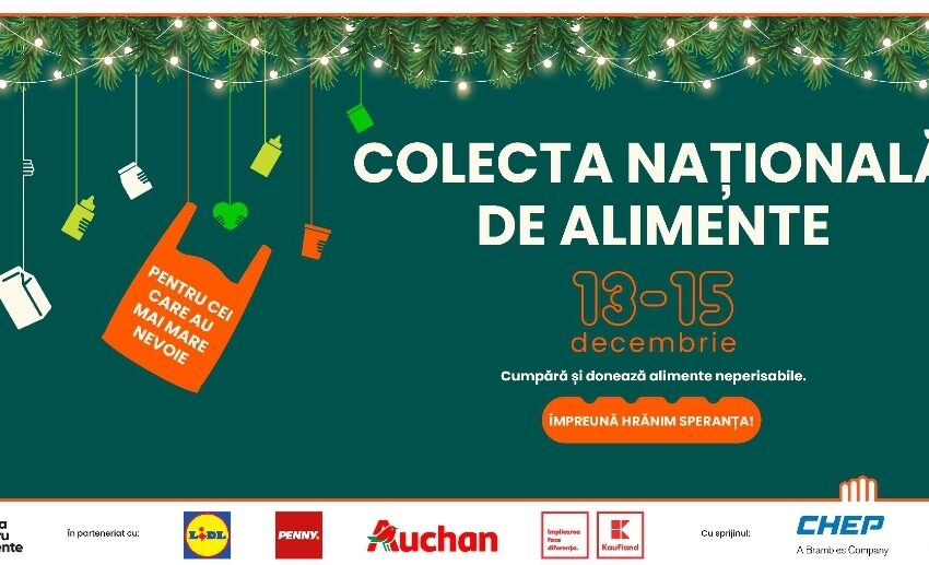  13-15 decembrie 2024 – Colecta Națională de Alimente de Crăciun în județul Bistrița-Năsăud