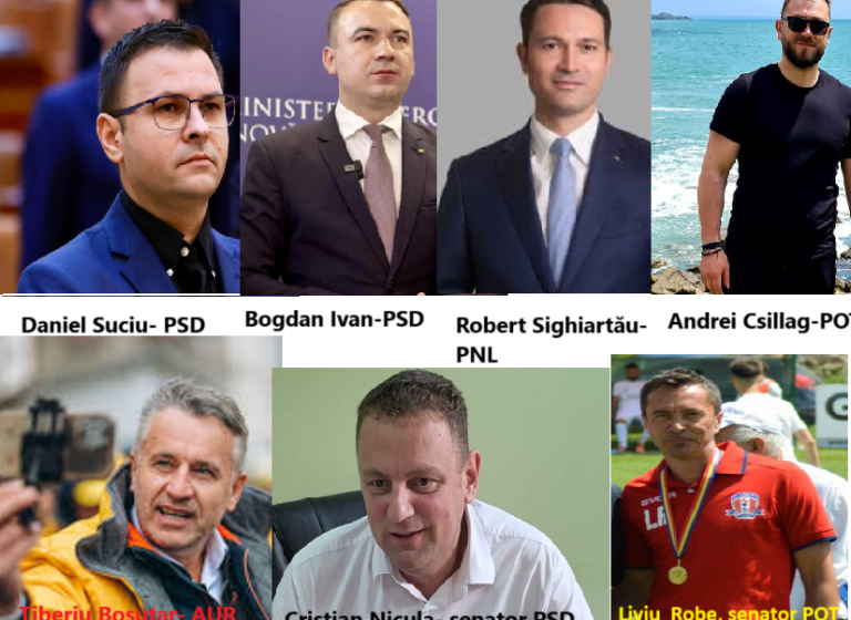  Bistrița-Năsăud trimite în Parlament 4 politicieni cu ”patalama” și 3 ”străini” de problemele reale ale acestui județ
