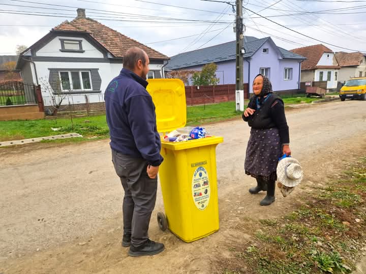  Miercuri 29 ianuarie 2025, se colectează pubela galbenă in toate localitățile componente ale municipiului Bistrița. FOTO