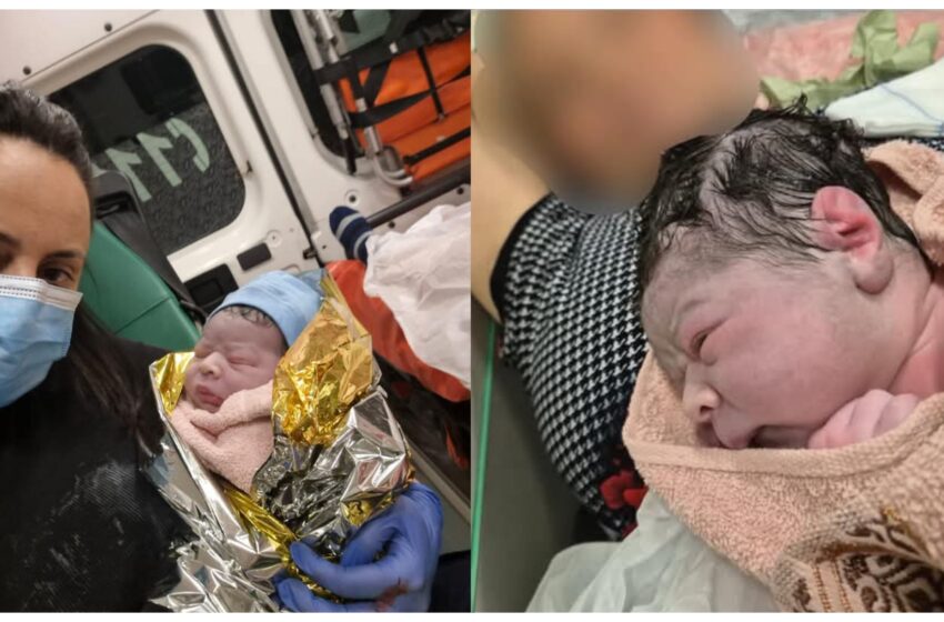  Un bebeluș a fost născut pe ambulanța ce transporta viitoarea mămica în drum spre spital