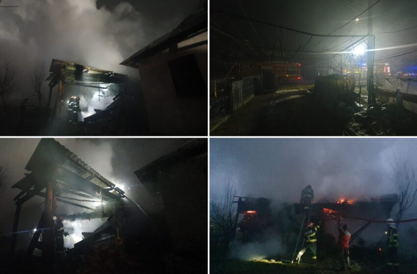  Incendiu izbucnit la o gospodărie din Telciu. FOTO
