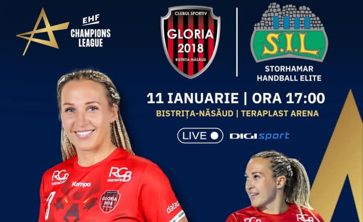  Gloria 2018 joacă sâmbătă, 11 ianuarie 2025, de la ora 17.00, cu Storhamar în Liga Campionilor