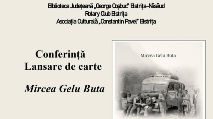  Conferință Lansare de carte Mircea Gelu Buta, luni, 20 ianuarie 2025, la Biblioteca Județeană „George Coșbuc”