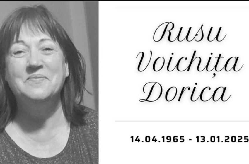  A trecut la cele veșnice asistenta medicală Voichița Rusu. Condoleanţe căpitanului Marius Rus, purtător de cuvânt al ISU BN