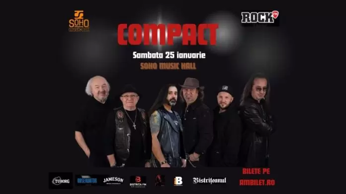  Concert al trupei Compact, sâmbătă, 25 ianuarie 2025, la Soho Music Hall