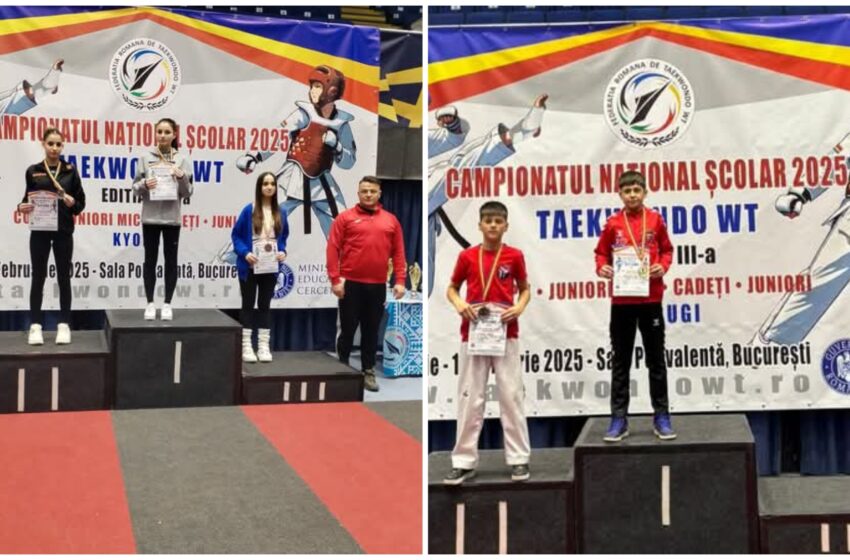  Taekwndoo: Medalii strălucitoare pentru sportivii Clubului ILYO la Campionatul Național Școlar. FOTO